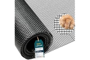 teeppo Fliegengitter Meterware 150 x 300 cm, Fiberglas Fliegengitter Gewebe - Grau, Insektenschutzgitter, Fliegennetz Meterware für Türen und Fenster, Zubehör für Fliegengittertüren Katzensicher