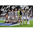RJR PRINTS Newcastle United Team Line Up v PSGA Champions League Team Multi Signed 12x8 Inch Photo Print Pre Printed Signature Autograph Football Gift