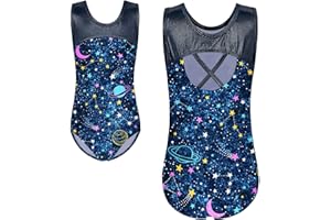 HUAANIUE Ragazza Ginnastica Leotard 3-12A Senza maniche Balletto Leotard Blu Ragazze Abbigliamento sportivo Ballando Viola Palestra Abito Leotards atletici Balletto Bambini Costume