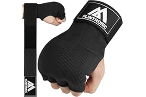 flintronic Gel Fasce Boxe Sottoguanti Interni Bende, Elastico Lunghe Polsiere, Pugno Imbottita Protezione Bendaggi Guanti, per Allenamento Boxe, Muay Thai, Kickboxing, Arti Marziali, Unisex