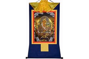 Gandhanra Peinture Tantrique Tibétaine Thangka,Manjusri,Bouddha de la Sagesse,Tapisserie Murales Tibetaines,Tangka Tibetain,Bouddha Tenture,boudhisme Décoration Zen Meditation