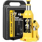 YELLOW JACKET 4 Ton Muti-Directional Welded Bottle Jack(8,000lb) with Carrying Case for Car, SUV, Auto Repair