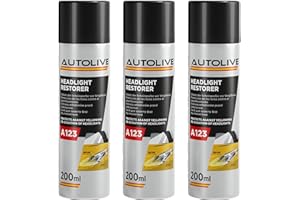 AUTOLIVE GROUP Protector de Faros Coche - Limpiador y Restaurador de Faros A123 Spray 200 ml (3)