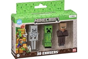 PMI KIDS WORLD Set di gomme 3D Minecraft MC4021D 3 Pezzi
