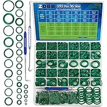 O-Ring In Gomma Nitrile 12x8x2mm - 10 Pezzi Per Riparazioni Idrauliche, Nero - Foto 7