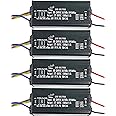 D'Mak Power Supply IP65 LED Driver, 85-300V AC 50/60Hz Grey Body, Suitable for LED Outdoor Lights (50 Watt 1500mA, Pack of 4)