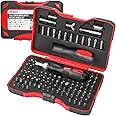 Hi-Spec 101pc 1/4” Hex Multi Bit Screwdriver Set & Ratchet Handle Set - Tamper Proof & Torx Security Driver Bits in Storage Case Holder for Easy Repairs