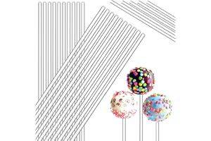 ZOPEAL 200 Palos de Piruleta Acrílicos Palitos de Piruleta de Bizcocho Palitos de Caramelo Palos de Golosina para Boda Halloween Navidad Dulce Cupcake Postre Galleta Chocolate (Transparente, 15 cm)