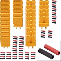 Padarsey XT30 Stecker – 2 Paar (männlich/weiblich) Mit 15 Cm Silikondraht 16 AWG, Für RC-Modelle