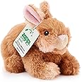 Zappi Co 100% Recycled Plush Rabbit Toy (15cm Length) Stuffed Soft Cuddly Eco Friendly animals Collection For New Born Child First kid