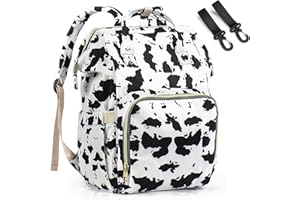 LIMHOO Diaper Bag Backpack for Mom & Dad, Multifunction Waterproof Baby Changing Bags, Large Nappy Bag Backpack