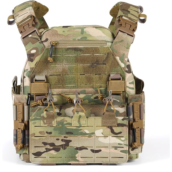 Gilet Tactique KAROON Tacowl Alfa - Système MOLLE, Boucles Quick-release, Pour Airsoft, Paintball, Outdoor