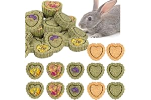AELMIYW 17PCS Conejo Masticar Juguetes,Conejito Masticar Juguetes,Conejito de Indias Juguetes para los Dientes,Conejo Juguetes para Hamster Chinchilla, Cuidado de los Dientes de Pequeños Animales