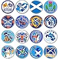 DPKOW Lest We Forget Pin Badges Free Palestine Brooches Scotland Pin Badges Remembrance Day Lapel Pins Scottish Burns Night Pin Badges, 32pcs Costume Accessories