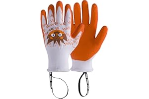 ROSTAING Gants Jardinage Enfant GASTON - Paire de Gants de Jardinage et Bricolage - Pour les Petites et Délicates Mains et la Sécurité de vos Enfants, Orange, 4-6 ans