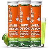 Carbamide Forte Liver Detox Supplement | Fatty Liver Detox Tablets with Clinically Researched Ingredients | Just Drop, Dissolve, Fizz & Drink | Green 