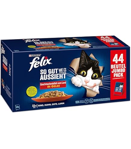 FELIX Le Ghiottonerie - Cibo Umido Per Gatti Adulti In Gelatina Con Manzo, Carote E Pollo - Foto 9