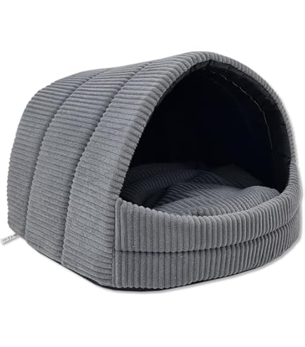 PillowPrim Hondenhok, hondenmand, hondenbed, hondenhuisje, kattenmand, maat S (38 x 32 cm), cappuccino met bruin PillowPrim Hondenhok, hondenmand, hondenbed, hondenhuisje, kattenmand, maat S (38 x 32 cm), cappuccino met bruin