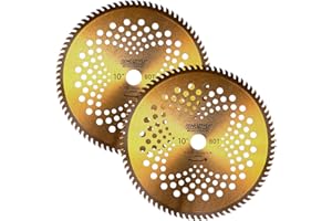 LSHUZIYU, 254mm-80T, 2Pez-Set. Punte in Carburo, Foro Centrale 25.4mm Con Rondella 22.23-20-16mm, Lama per Decespugliatore, Disco per Decespugliatore.