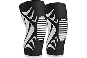 Gobikey Knee Support Brace 2 pack Compression Knee Sleeves for Men Women, Breathable Anti-Slip for Arthritis, Joint Pain, Tendonitis, Meniscus Tear, Ligament Injury, Running (XL: 48-55cm)