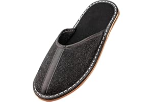 APREGGIO Kapcie męskie – filcowe pantofle męskie – ręcznie wykonane kapcie filcowe męskie – wygodne kapcie męskie – wygodne kapcie męskie