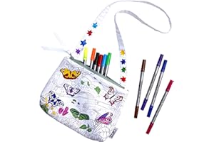 eatsleepdoodle Butterfly Crossbody Bag, Original, White