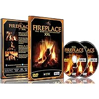 Kaminfeuer DVD - Kaminfeuer XXL gefilmt In HD - 2 DVD Set - mit extra langen Feuern und den Geräuschen von brennendem…