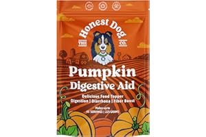 THE HONEST DOG CO Honest Dog Co. Pumpkin Powder for Dogs | High Fiber Digestive Aid for Firm Stools & Gut Health | Makes Delicious Pumpkin Puree | Canned Pumpkin Alternative | Made in UK | 225g (up to 45 servings)