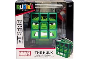 RUBIK'S - Hulk CUBERS - Cubo Rubik 3x3 - Rompecabezas Adulto - Juguetes Rompecabezas Antiestrés - 6071042 - Regalo Niño 8 años + - Juguetes Niños 8 Años +