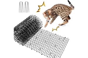 HYWEAN HSAFE 200CM*28CM Pinchos Anti Gatos - Alfombra antigato con Puntas, Alfombra Exterior antigato para Evitar Que los Animales se acerquen Adecuada para Jardines Interiores y Exteriores