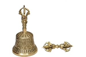 Dharma Store - Campana tibetana buddista e set Dorje