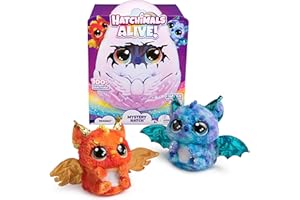 Hatchimals Alive Mystery Ei Draggle - magisches selbstschlüpfendes Ei ca. 25 cm groß mit interaktivem Überraschungs-Plüschtier, für Kinder ab 5 Jahren