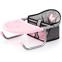 Siège Auto Pour Poupée Avec Toit Et Ceinture - Pour Poupées Jusqu'à 46 Cm - Compatible Poussettes Bayer Design