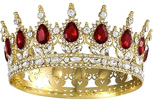 FESELRY Corona diadema di cristallo per matrimonio con strass principessa diadema per compleanno cristallo strass lega di metallo strass donna sposa accessori per capelli