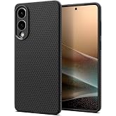 Spigen Galaxy S25 Edge ile Uyumlu Kılıf Liquid Air Kaymaz Dokulu Y&uuml;zey Siyah Kapak - ACS09420 (Spigen TR Garantili)