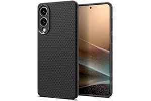 Spigen Liquid Air Coque Compatible avec Samsung Galaxy S25 Edge - Noir Mat