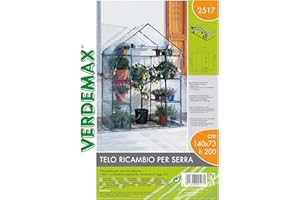 Verdemax 2517 - Telo Ricambio per Serra (140 X 73 X H 200 Cm)