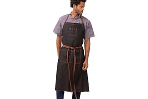Chef Works B340 Memphis Bib Apron, Size: 863 mm L x 812 mm W, Colour: Black