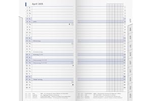 ‎BRUNNEN BRUNNEN Kalender BRUNNEN Monats-Ersatzkalendarium Mod. 753 2025 | 87×153 mm, Karton, weiß