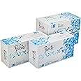Amazon Brand - Presto! Premium 3 Ply Facial Tissues Box | 400 Pulls | 100 Pulls X 4 Cartons | Soft And Highly Absorbent | 100% Natural Virgin Cellulose Fiber