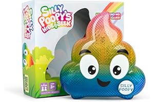 WHAT DO YOU MEME? Silly Poopy's Hide & Seek - The Talking, Singing Rainbow Poop Toy to Encourage Active Play for Kids Ages 3 Years and Up