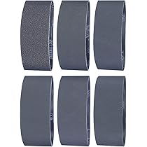 Sruhrak Lot de 12 bandes abrasives 100 x 915 mm - Grain 60/80/120 - Pour poncer, limer, aiguiser