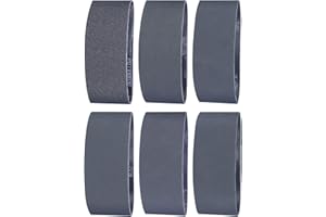 Sruhrak Taśma szlifierska 100 x 915 mm – 12 szt. taśm szlifierskich z węglika krzemu, 2 x 60/120/240/400/600/800, różne ziarnistości, wysokowydajne materiały ścierne z węglika krzemu do ostrzenia noży