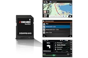 ZENEC Z-EMAP66-MH3: Micro SD-Karte mit Reisemobil Navigation für ZENEC Autoradios/Multimediasysteme Z-E3766, Z-N965, Z-N966, 3-D Karten für Europa, Camping P.O.I. für Wohnmobile, TMC