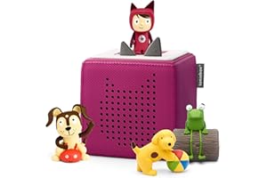tonies Toniebox Pre-school Starter Set Bundle Incl. 1 Creative 3 Playtime and Action Songs, Fun with Spot, and Oi Frog, Audiobooks and Music Player Speaker for Kids, Screenfree, Purple
