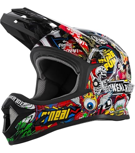 O'NEAL Motorcrosshelm | MX Enduro | ABS-schaal, veiligheidsnorm ECE 22.06, ventilatieopeningen voor optimale koeling | 2SRS helm SPYDE V.23 | volwassenen | zwart rood wit | maat S (55/56 cm