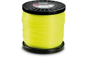 AUSONIA - 83742 Bobina Hilo para CORTABORDES CORTACESPEDES Y DESBROZADORA Profesional Cuadrado DE 4,00 MM X 2 KG
