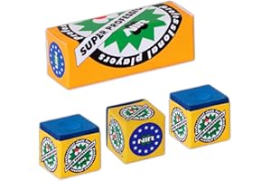 Longoni NIR Super Professional - 3 gessetti per stecca da biliardo, colore: blu