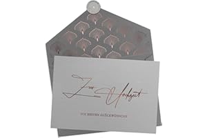 ‎JOLI COON Joli Coon Hochzeitskarte - Zur Hochzeit alles Liebe mit Kuvert und Wachssiegel