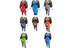 SaoTi Pack de 1,4 u 8 Delantales de Rizo/Toalla, Fabricados 100% en Algodón, frutas bordadas, ideal para secar.Delantal de cocina Mujer